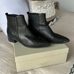 Marc Fisher MiYommi Black Leather Ankle Boot